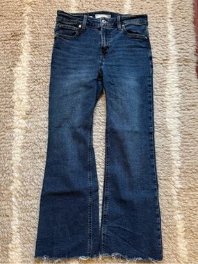 Mango Dark Blue Women’s Flared Jeans